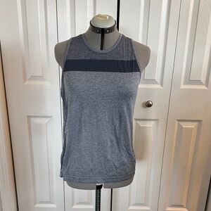 Icebreaker Merino Wool Heather Blue/gray Sleeveless Women's Top